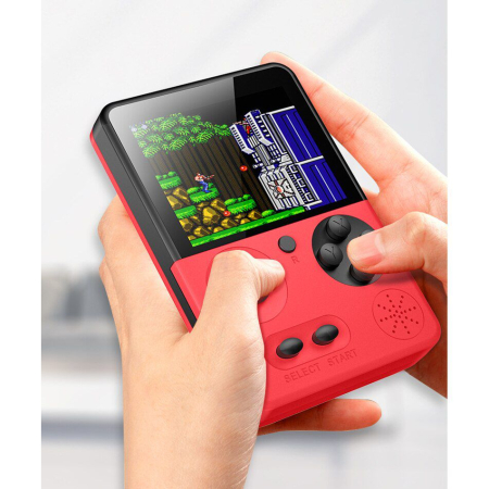 Consola Retro Portabila T3 cu 500 Jocuri Clasice – Rosu, ecran 3.5inch, color, 13.5x9.5x5cm [1]