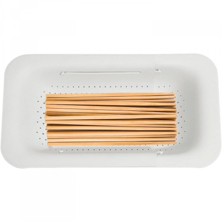 Cos de Scurgere pentru Chiuveta de Bucatarie, , Plastic, Telescopic, 36x20x5 cm, Alb [7]