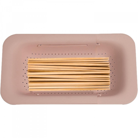 Cos pentru Scurgere Chiuveta de Bucatarie, , Plastic, Telescopic, 36x20x5 cm, Roz [5]