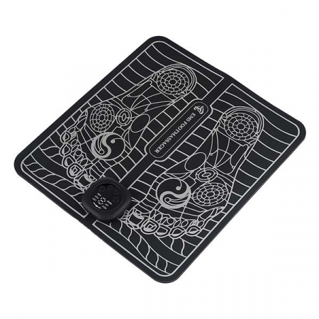 Covoras de Masaj pentru Picioare, EMS, 4 Niveluri de Intensitate, Incarcare USB, Ecran LED, Telecomanda Inclusa, Negru [1]