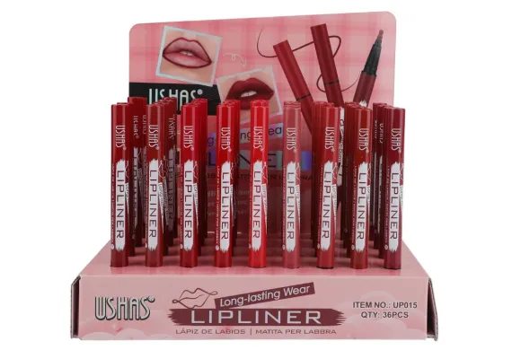 Produse pentru Buze En-gros - Creion de buze USHAS – Contur precis și rezistență îndelungată, diverse nuante 