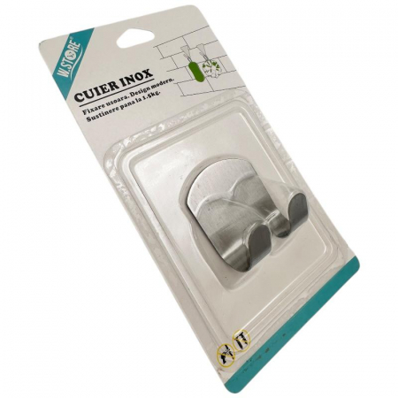 Cuier Inox 5x5cm – Suport Compact si Rezistent cu Greutate Sustinută 1.5kg,  [2]