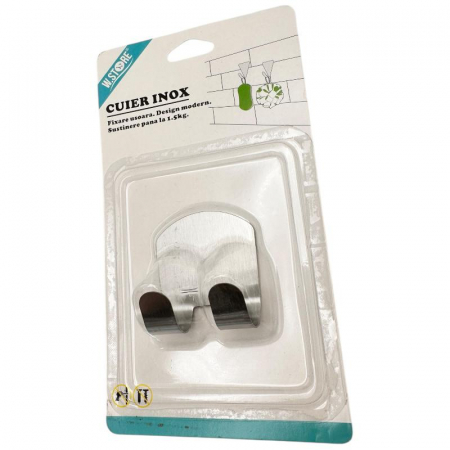 Cuier Inox 5x5cm – Suport Compact si Rezistent cu Greutate Sustinută 1.5kg,  [3]
