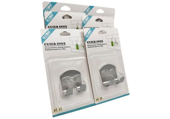 Accesorii baie Engros - Cuier Inox 5x5cm – Suport Compact si Rezistent cu Greutate Sustinută 1.5kg, 