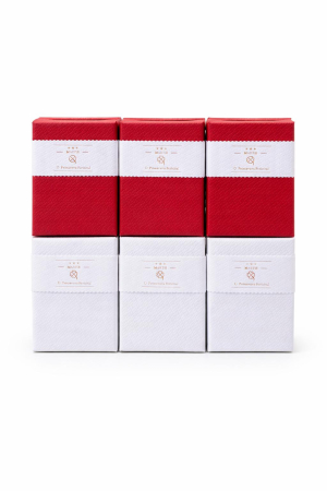 Accesorii Confectionare Martisoare - Cutie cadou pentru Martisor, text Martie, 8.5x6x3 cm, Alb/Rosu