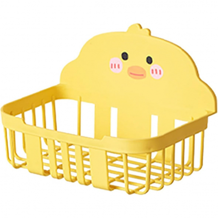 Cutie de Depozitare, , din Plastic, Montare pe Perete, Model Ratusca, 13x19x12 cm, Galben [6]