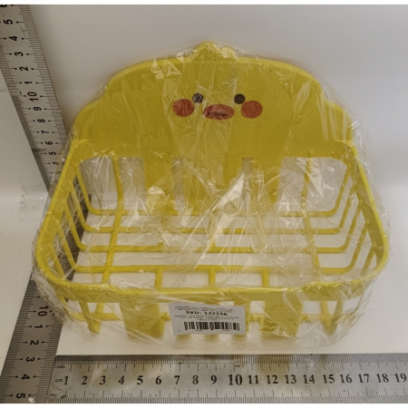 Cutie de Depozitare, , din Plastic, Montare pe Perete, Model Ratusca, 13x19x12 cm, Galben [1]