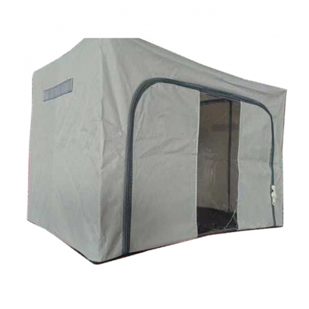 Articole pentru Casa Engros - Cutie de depozitare Pliabila, , Cadru Metalic, cu fermoar, 100 L, material Textil, 60 x 42 x 40 cm, suport de baza din plastic stabil, Gri deschis