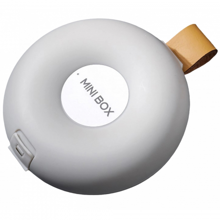 Articole pentru Casa Engros - Cutie Depozitare Medicamente, , 6 Compartimente, Inchidere Etans, Portabila, Rotund, Alb/Gri, PP, 8.4x2.9x8.5 cm