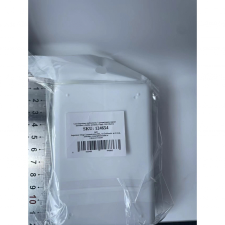 Cutie depozitare medicamente, 7 compartimente sigilate individual, pliabila, portabila, , Alb/Albastru [4]