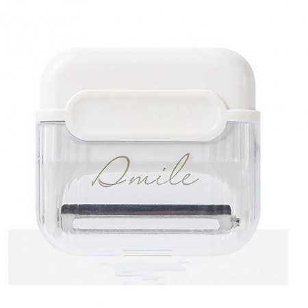 Articole pentru Casa Engros - Decojitor/Curatator manual de legume si fructe, , portabil, cu magnet, doua lame, Inox, Alb, 6.7x6x1.6 cm