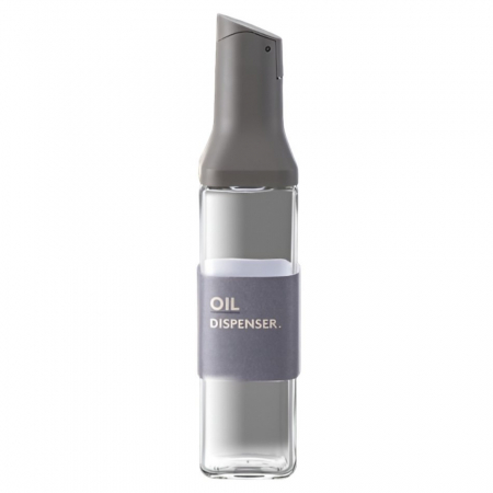 Articole pentru Casa Engros - Dispenser pentru Ulei, , Deschidere si Inchidere Automata a Rezervorul, cu Inductie Gravitationala, 500 ml, 29.5x6x6 cm, Gri