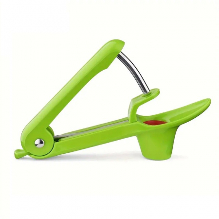 Dispozitiv de Scos Samburi, , Manual, cu 1 Gaura, pentru Cirese/Masline, 20.5 x 3.8 x 13 cm, din ABS+Otel Inoxidabil, cu Maner, Verde [7]
