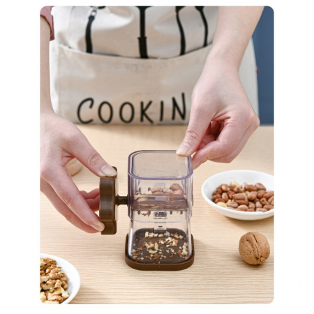 Dispozitiv de Zdrobit, , pentru Alune, Nuci, Ciocolata, Manual, din ABS, 10 x 7.2 cm, Maro [4]