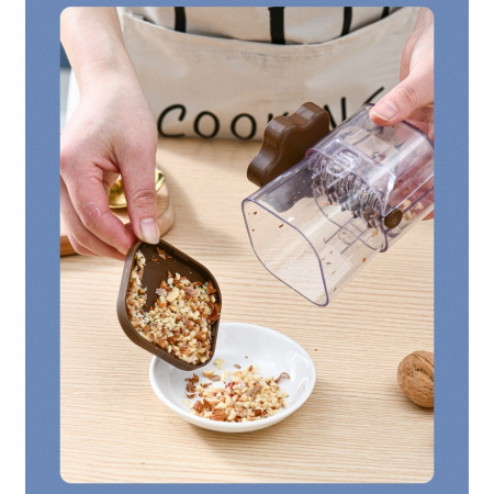 Dispozitiv de Zdrobit, , pentru Alune, Nuci, Ciocolata, Manual, din ABS, 10 x 7.2 cm, Maro [2]