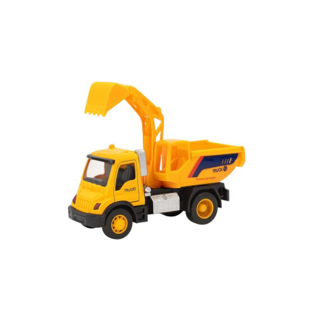 Excavator Jucarie Mallin Galben – Camion Constructii Scara 1:32 Brat Mobil Frictiune Copii 3+ [1]