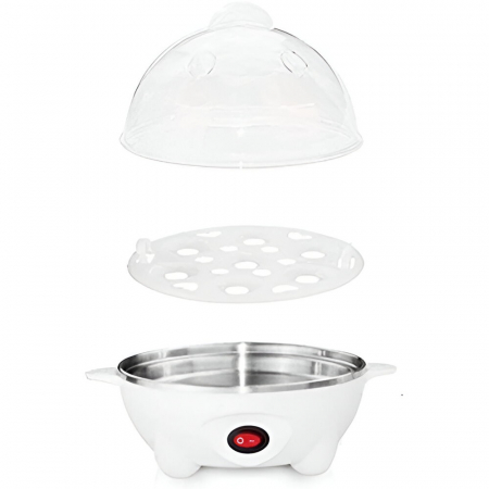 Fierbator de Oua Electric, Flipppy, Capacitate 7 oua, Aparat de fiert oua, 220V, Oprire Automata, 3 Moduri de Fiert Oua, 15 x 15 x 15 cm, Culoare Alb [4]