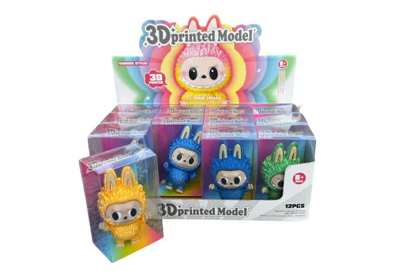 Articole pentru copii Engros - Figurina adorabila bubu 3D sidefat, diverse culori, 