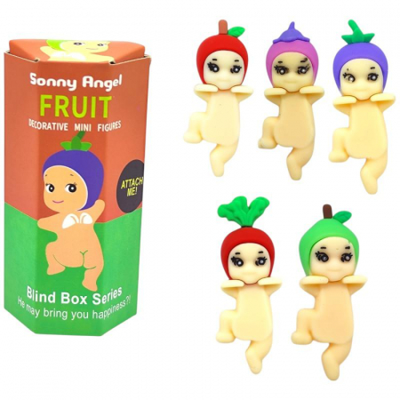 Figurina Mini Surpriza Seria Fructe – Blind Box Colectibil, Papusa Decorativa Draguta pentru Telefon sau Birou,  [2]