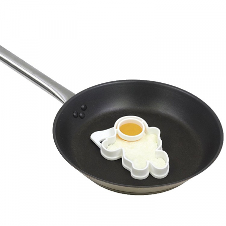 Forma pentru Alimente, , pentru Omlete/Prajituri/Clatite, din Silicon, Model Astronaut,15 x 11.5 x 2 cm, Alb [1]