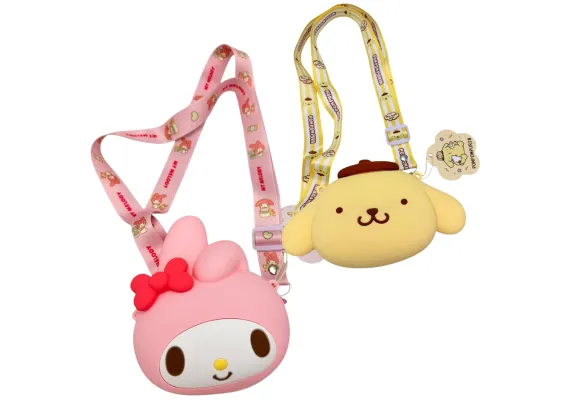 Haine si accesorii Engros - Geanta Mini Copii Tip Crossbody 20x11cm cu Curea Reglabila – Model Animal Dragut din Silicon Moale, Accesoriu Kawaii, 