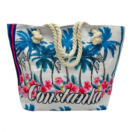 Geanta pentru plaja cu design marin – stil estival, 55x38cm, poliester 100%,  [1]