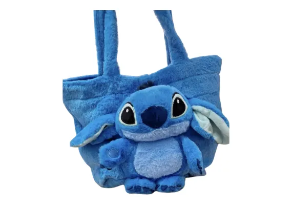 Haine si accesorii Engros - Geanta tip jucarie de plus cu animalut dragalas, incapatoare 30cm - Calitate Superioara, 