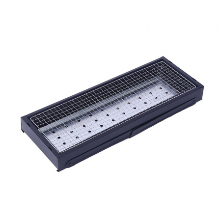 Gratar Portabil, , Confectionat din Metal, pentru Picnic, Gradina, Terasa, Camping, Dimensiuni Reduse, 60x22x23 cm, Negru [3]
