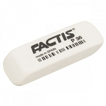 Guma de sters Factis P36 din cauciuc sintetic – curatare delicata, ideala pentru scoala si birou,  [1]