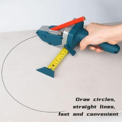 Instrument Manual pentru Bricolaj, , Ruleta Incorporata, Taiere Gips si Carton, 23x7 cm, Albastru [5]