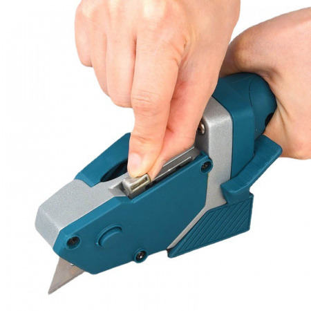 Scule si Unelte Engros - Instrument Manual pentru Bricolaj, , Ruleta Incorporata, Taiere Gips si Carton, 23x7 cm, Albastru