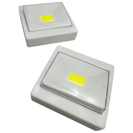 Intrerupator LED COB 3W cu iluminare prin inductie, montare magnetica, alimentare 3xAAA, lumina puternica si eficienta,  [2]