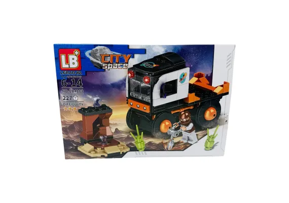 Joc de construcție pentru baieti Masini spațiale, +205piese, multicolor, 32×22×5cm+6ani,   [0]