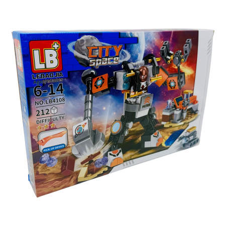 Joc de construcție pentru baieti Masini spațiale, +205piese, multicolor, 32×22×5cm+6ani,   [3]