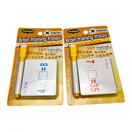 Joc Educativ Matematic – Inmultire cu Carti si Marker, Interactiv si Amuzant pentru Copii,  [1]