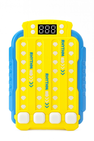 Jucarii educative si de indemanare - Joc Electronic Portabil Rhythm Lumini Sunete – Consola Reflexe Rapid Push Indemanare Copii 3+