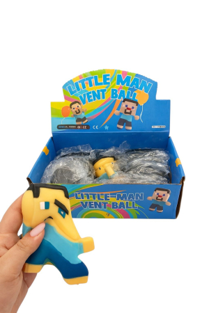 Jucarie Antistres Figurina Om Bloc Albastru – Little Man Vent Ball Squishy Copii 3+ [1]