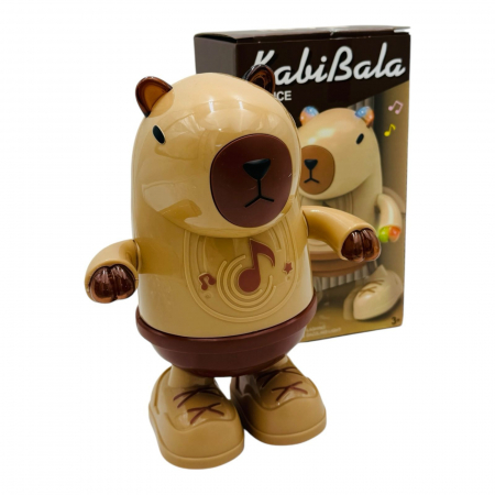 Jucarie Interactiva Capybara Kabi Bala, cu Muzica, Lumini si Miscare  [3]