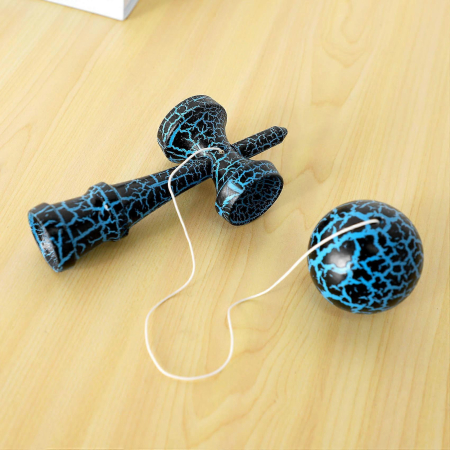 Kendama din lemn 18 cm, cracked– model clasic cu design crapat, suprafata antialunecare [2]