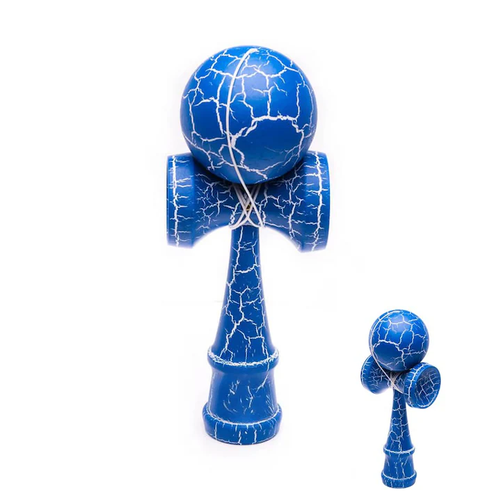 Jucarii diverse Engros - Kendama din lemn 18 cm, cracked– model clasic cu design crapat, suprafata antialunecare