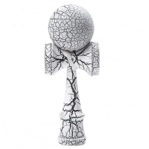Jucarii diverse Engros - Kendama din lemn 18 cm, cracked– model clasic cu design crapat, suprafata antialunecare