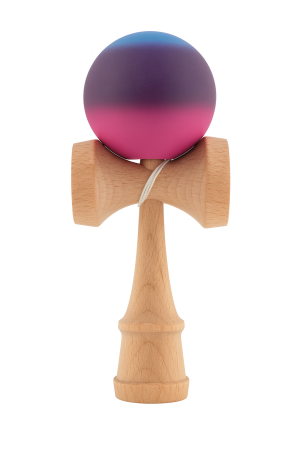 Jucarii educative si de indemanare - Kendama din lemn cu bilă degrade – jucărie educativă pentru copii