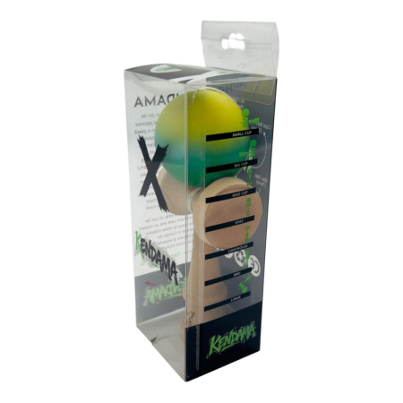 Kendama X din lemn natural, bila soft touch, ambalaj individual [1]