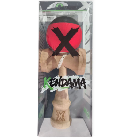 Jucarii diverse Engros - Kendama X din lemn natural, bila soft touch, ambalaj individual