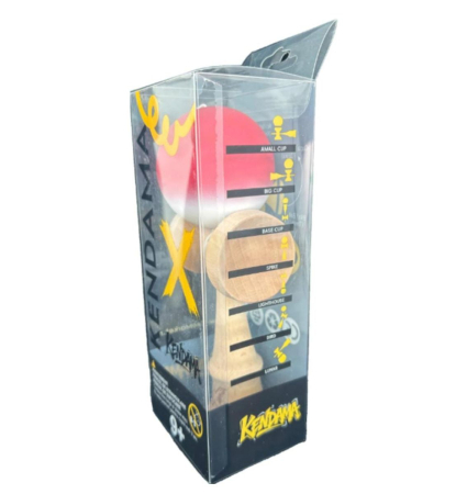 Kendama X din lemn natural, bila soft touch, ambalaj individual [1]