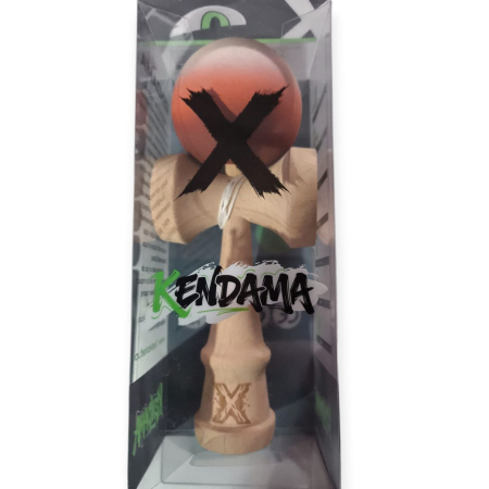 Jucarii diverse Engros - Kendama X din lemn natural, bila soft touch, ambalaj individual