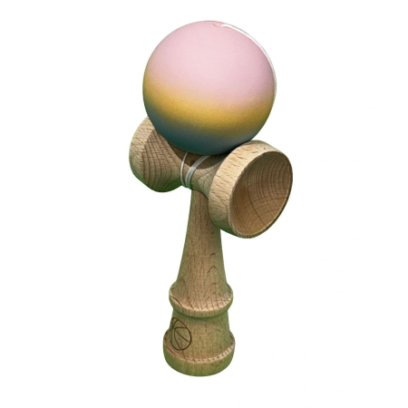 Kendama X din lemn natural, bila soft touch, ambalaj individual - [3]