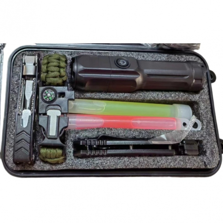 Kit supravietuire multifunctional, , Instrumente profesionale, Tip Valiza, pentru Camping, Drumetii, Aventuri in aer liber, 130x210 cm, Negru [3]