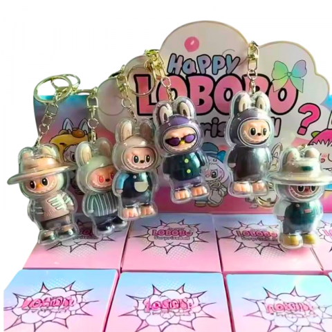 Labubu breloc Blind Box Toys 7cm – surpriza adorabila care iti personalizeaza cheile si ghiozdanul,  [1]