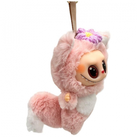 Labubu portabil roz, aproximativ 15cm – accesoriu colorat si versatil,  [6]